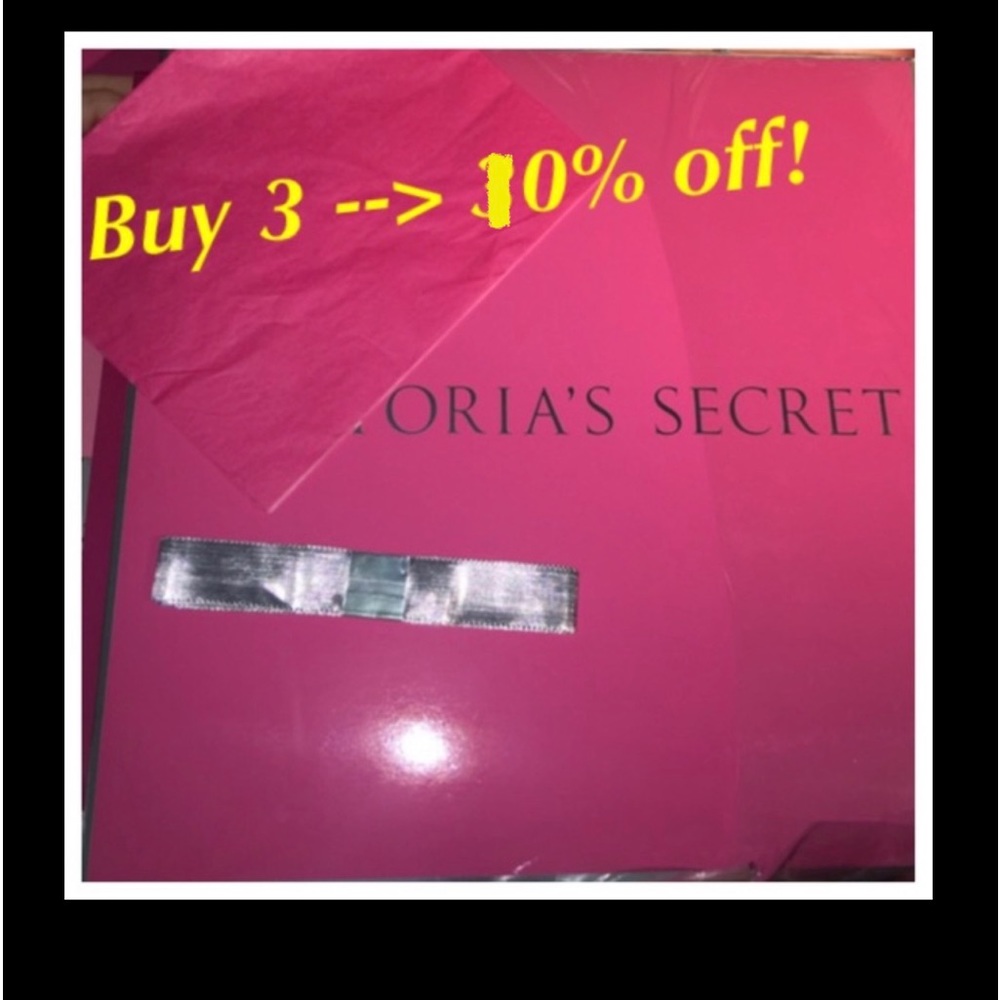 Victoria's Secret vintage gift box tissue bow set